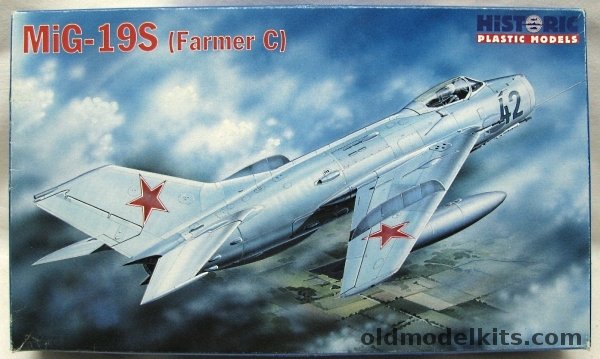 Historic 1/48 Mig-19S Farmer C - Bulgaria / East Germany / USSR / Syria, 48-009 plastic model kit